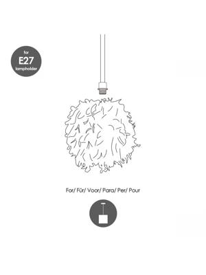 Home sweet home cloud lampenkap Ø 30 cm blauw