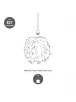 Home sweet home cloud lampenkap Ø 30 cm blauw - thumbnail