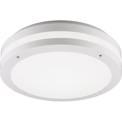 LED Plafondlamp - Trion Keraly - Opbouw Rond - Bewegingssensor - Waterdicht - 12W - Mat Wit - Kunststof