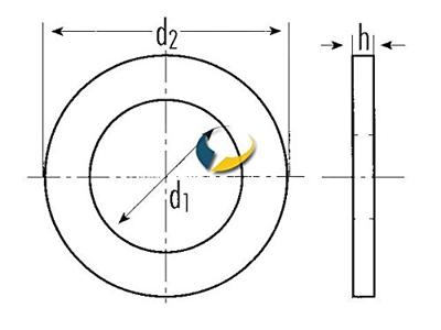 Dresselhaus afdichtingsring seal ring,form a,din 7603 18 x 24 mm/ thickness 1.5