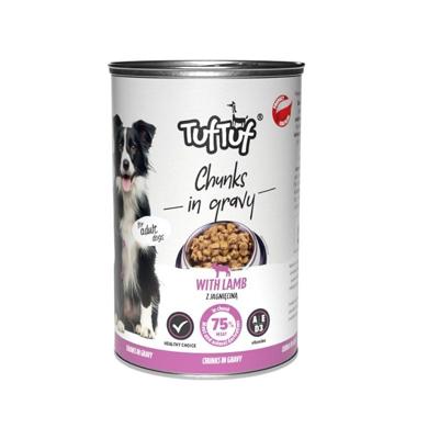 TUF TUF Chunks in gravy with lamb - natvoer voor honden - 415g
