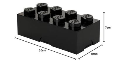 Room Copenhagen LEGO Lunch Box schwarz opbergdoos Room Copenhagen LEGO Lunch Box schwarz opbergdoos