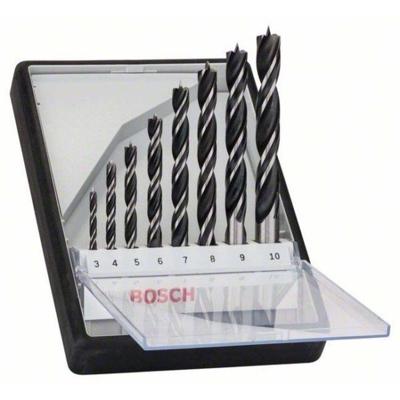 Bosch Accessories 2607010533 Hout-spiraalboorset 8-delig 3 mm, 4 mm, 5 mm, 6 mm, 7 mm, 8 mm, 9 mm, 10 mm Cilinderschacht 1 set(s) Bosch Accessories 2607010533 Hout-spiraalboorset 8-delig 3 mm, 4 mm, 5 mm, 6 mm, 7 mm, 8 mm, 9 mm, 10 mm Cilinderschacht 1 set(s)