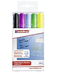 Edding e-90 glasboard set 5stuks
