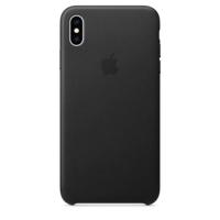 Apple Leather Case iPhone XS Max zwart - thumbnail