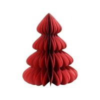 Decoris Papieren Kerstboom Decoratie 48x60 cm Rood - thumbnail