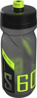 Polisport Bidon met schroefdop s600 - 600 ml - transparant zwart / zwart / lime groen - thumbnail