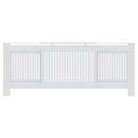 VidaXL Radiatorombouw 205 cm mdf wit - thumbnail