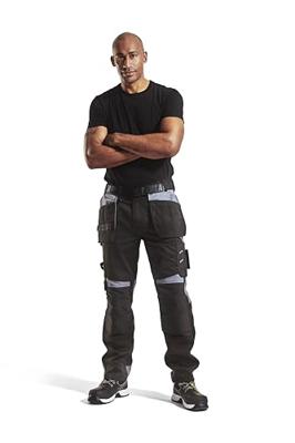 Blåkläder Werkbroek met spijkerzakken 15551860 | Zwart/Grijs | Maat C54 - 7330509591017