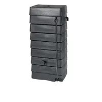Design regenton met peilstok 276 liter antraciet - thumbnail