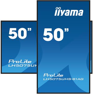 Iiyama ProLite LH5075UHS-B1AG Digital Signage display Energielabel: G (A - G) 126 cm 49.5 inch 3840 x 2160 Pixel 24/7