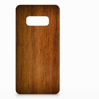 Samsung Galaxy S10e | Bumper Hoesje | Donker Hout - thumbnail