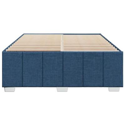 Bedframe zonder matras stof blauw 160x200 cm