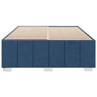 Bedframe zonder matras stof blauw 160x200 cm - thumbnail
