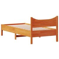 Bedframe massief grenenhout wasbruin 90x200 cm - thumbnail