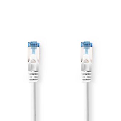 Nedis CCGL85330WT10 CAT6a-Kabel S/FTP RJ45 M netwerkkabel Wit 1 m