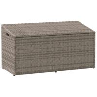 Tuinbox 110x50x58 cm poly rattan grijs - thumbnail