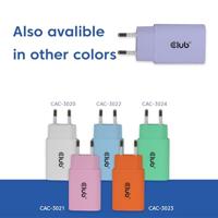 club3D CAC-3025 USB-oplader 30 W USB-C stekker USB PD 3.0 Lila Binnen USB Power Delivery (USB-PD) - thumbnail