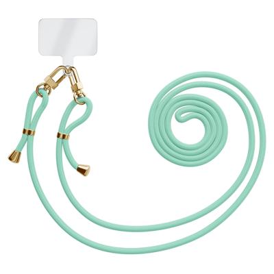 Universeel telefoonkoord met dubbele sluiting - Mintgroen Universeel telefoonkoord met dubbele sluiting - Mintgroen