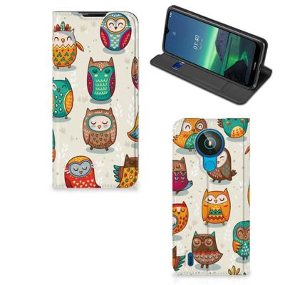 Nokia 1.4 | Hoesje maken | Vrolijke Uilen Nokia 1.4 | Hoesje maken | Vrolijke Uilen