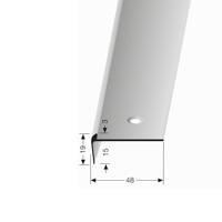 Küberit - Trapneusprofiel 860 15mm t.b.v. 3 mm PVC brons - 250 cm - thumbnail
