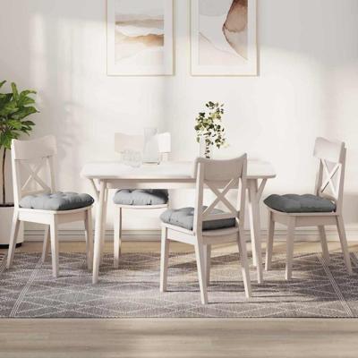 VidaXL Zitkussens 4 pcs wolkengrijs 45 x 45 x 12 cm stof