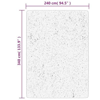 VidaXL Vloerkleed pamplona shaggy hoogpolig modern 240x340 cm goud - thumbnail