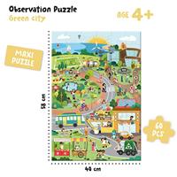 Educatieve spellen - GEOMAG - Observatiepuzzel Groene Stad - Ecologische puzzel - Ontdekking van duurzame steden - Poster inbegrepen - thumbnail