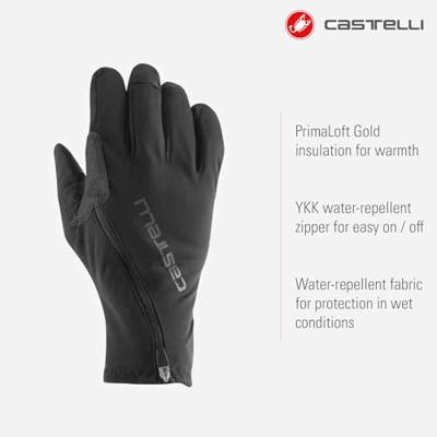 Castelli Spettacolo RoS glove fietshandschoenen zwart heren XL - thumbnail