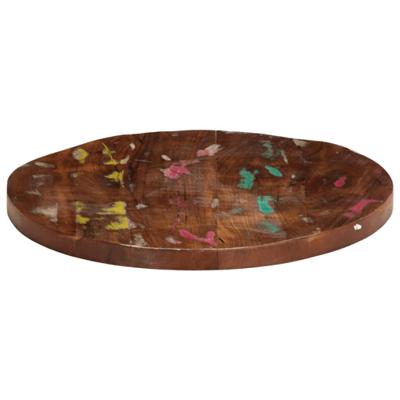 Tafelblad rond 90x3,8 cm massief gerecycled hout Tafelblad rond 90x3,8 cm massief gerecycled hout
