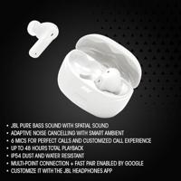 JBL Tune Buds 2 In Ear oordopjes Zwart Noise Cancelling Oplaadbox - thumbnail