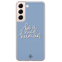 Samsung Galaxy S22 Plus siliconen hoesje - Be a nice human - thumbnail