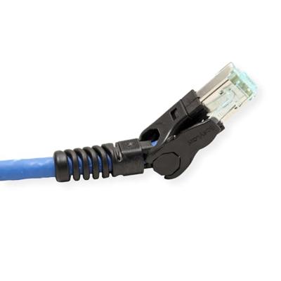 EasyLan VarioBoot patchkabel Cat.6A, S/FTP, blauw, 1 m