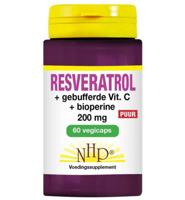 Resveratrol 200mg/Vitamine C/Bioperine puur 60 Vegetarische capsules - thumbnail