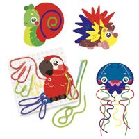 Quercetti fanta filo dierentuin veters rijgen, 14dlg. - thumbnail