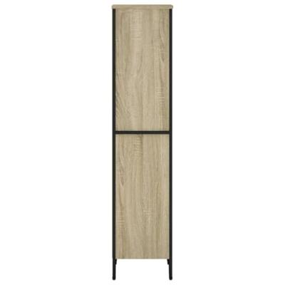 Boekenkast 50x31x137,5 cm bewerkt hout sonoma eikenkleurig