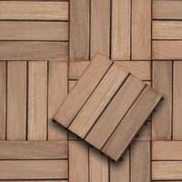 Vlondertegel Siantar 30 x 30 cm hardhout - thumbnail