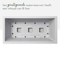 Elho vivo next plantenbak met wielen 60cm living concrete - thumbnail