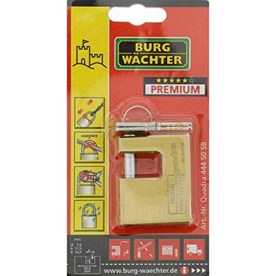 Burg Wächter 28591 Hangslot 50.00 mm Verschillend sluitend Messing Sleutelslot Burg Wächter 28591 Hangslot 50.00 mm Verschillend sluitend Messing Sleutelslot