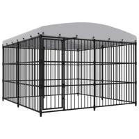 vidaXL Hondenkennel voor buiten met dak 300x300x210 cm - thumbnail