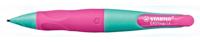 Vulpotlood STABILO Easyergo HB 1.4mm rechtshandig turquoise/neon roze blister à 1 stuk - thumbnail