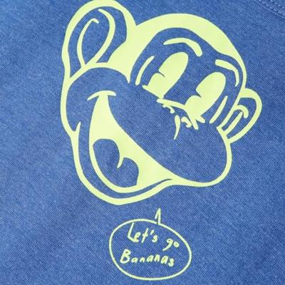 Kindertopje 92 gemleerd blauw