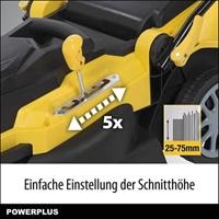 Powerplus POWXG6251 grasmaaier Duwgrasmaaier Zwart, Geel AC - thumbnail