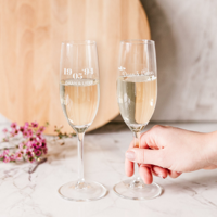 Champagneglas graveren - 2 stuks - thumbnail