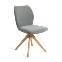 Jesper Home Ikata eetkamerstoel Breezy Blue revolve oak natural - thumbnail