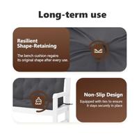 VidaXL Tuinbankkussen 180x(50+50)x7 cm oxford stof antracietkleurig - thumbnail