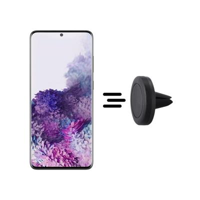 Shop4- Samsung Galaxy S20 Plus Autohouder Magnetische Ventilatierooster Houder Zwart Shop4- Samsung Galaxy S20 Plus Autohouder Magnetische Ventilatierooster Houder Zwart