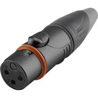 Hicon HI-X3CF-HD-B XLR-Steckverbinder Kupplung, gerade Polzahl: 3 black 1 pc(s) - thumbnail