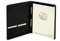 Schrijfmap van der Spek A5 buffelleer zwart - thumbnail