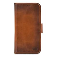 Senza Desire Leather Wallet Apple iPhone 14 Pro Max Burned Cognac - thumbnail